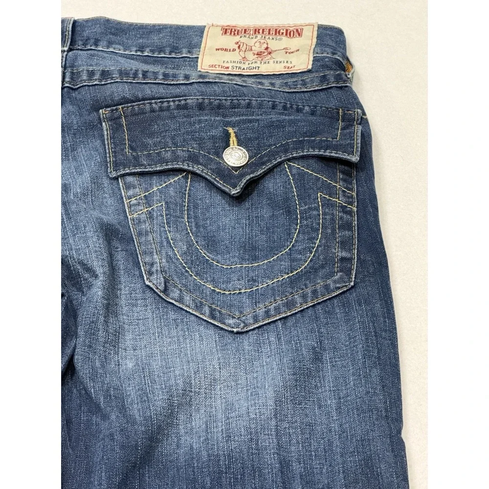True Religion Mens Jeans size 36 straight leg World Tour